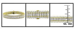 18k Yellow Gold 16 4/5ct TDW Diamond Bracelet (GHI, SI3-I1)