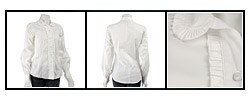 Robert Rodriguez Women's Ruched Sleeve Shirt