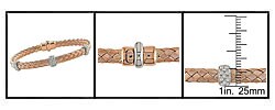 14k Pink Gold 1/2ct TDW Diamond Bangle Bracelet (GHI, SI)