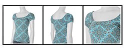Energie Junior's Scoop Neck Cap Sleeve Shirt