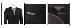Massimo Genni Men's Black Wool 2-button Suit