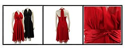 Connected Apparel Women's Formal Halter Dress