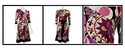 Rabbit Rabbit Rabbit 3/4-sleeve Faux Wrap Dress
