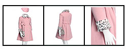 Rothschild Girl's Pink 3-piece Wool Coat Set