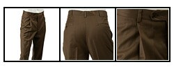 Claiborne Olive/ Brown Men's Wool Pants