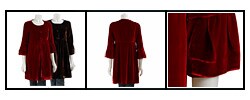 Lily Women's 3-button Bell-sleeve Velvet Top