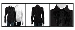 Joseph A Women's Long-sleeve Pleated Shirt