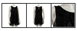 Necessary Objects Junior's Lace Bubble Dress