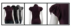 Necessary Objects Junior's Bubble Sleeve Shirt