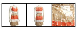 Max & Cleo Women's Cotton Mosaic Print Dress
