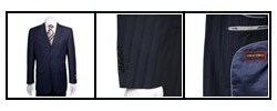 Giorgio Fiorelli Men's Navy Stripe 2-piece Suit