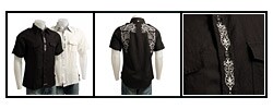 English Laundry Men's Embroidered Shirt