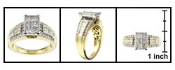 14k Gold 11/2ct TDW Diamond Composite Engagement Ring (G, I2)