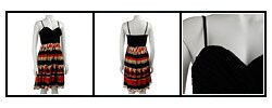 Donna Ricco Women's Printed Skirt Ruched Dress