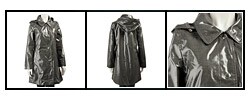 MICHAEL Michael Kors Women's Coated Linen Hooded Raincoat 