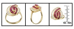 Encore by Le Vian 18k Gold Ruby and 1 1/5ct TDW Diamond Ring (I, SI1-SI2)