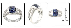 Encore by Le Vian 18k Gold Sapphire and 1/3ct TDW Diamond Ring