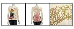 Christian Audigier Women's Short-sleeve Beaded Shirt