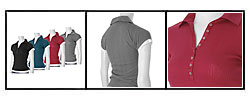 Energie Junior's Ribbed Polo Collar Top