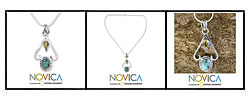 Citrine 'Sky Dance' Necklace (India)