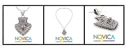 Garnet and Amethyst 'Cupid's Dart' Necklace (India)