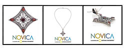 Garnet 'Jaipur Diamond' Necklace (India)