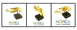 'Buddha's Golden Greeting Hand' Wood Statuette (Thailand)