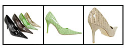 Liliana by Adi Women's Croc Print Stilettos