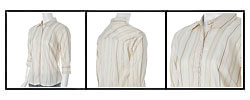 Fluid Fashion Women's Beige Striped Career Shirt