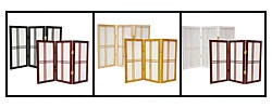 Double Cross 24-inch 4-panel Shoji Screen (China)