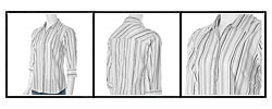 Fluid Fashion Women's Black Striped Career Shirt