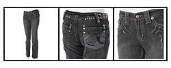Yakum Junior's Embroidered 5-pocket Jeans
