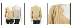 August Silk Women's Faux Twin Set Cardigan