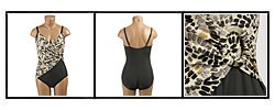 Christina Women's 1-piece Wrapover Swimsuit