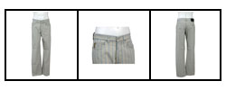 Armani Men's Cotton Striped Jeans