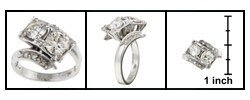 14k White Gold 1 3/5ct TDW Old Mine Diamond Estate Ring (J, I1) (Size 3.75)