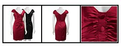 Ellen Tracy Stretch Satin Sheath Dress