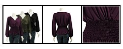 Simply Irresistible Women's Smocked V-neck Top