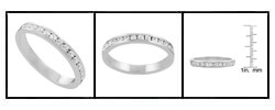 Sterling Silver Cubic Zirconia Eternity Band Ring