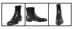 Prada Men's Black Leather Ankle Boots