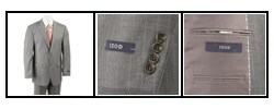 Izod Men's Grey Pinstripe Wool 2-button Suit