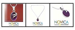 Amethyst 'Stay' Necklace (India)