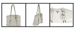 Prada Large Stone Grey 'New Look' Shopping Bag