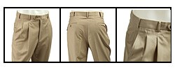 Palm Beach Reflex Men's Khaki Dress Pants