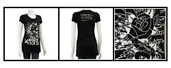 Ed Hardy Women's 'World Tour 58' Flocked T-shirt
