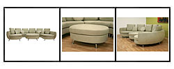 Julian 4-piece Off White Fabric Sofa Set