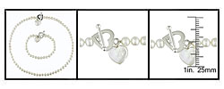 Freshwater Pearl Bracelet and Necklace Set (5.5-6 mm)