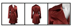 Live A Little Women's Satin Trench Coach