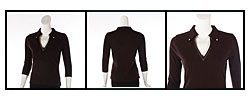 Empathy Women's Rhinestone Accent Brown Top