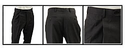 Tommy Hilfiger Men's Grey Plaid Wool Suit Pants